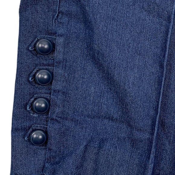New Directions 10 Capri Pants  31 X 21 Blue Stretc - Picture 3 of 4